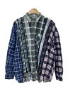 【中古】Rebuild by Needles◆長袖シャツ/--/コットン/マルチカラー/チェック/NS300【メンズウェア】