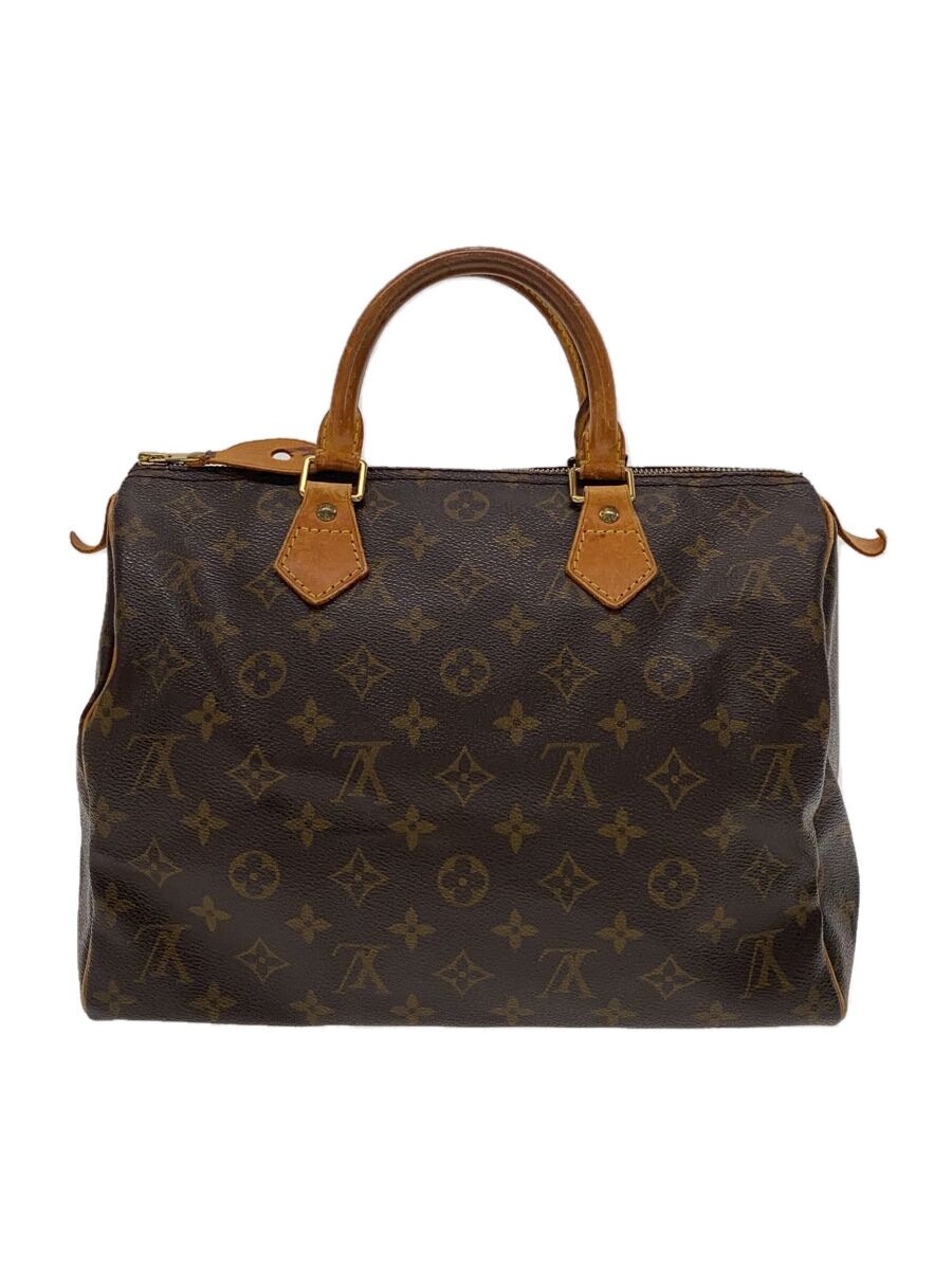 【中古】LOUIS VUITTON◆1)スピーディ30_モノグラム・キャンバス_BRW/PVC/BRW//【バ...