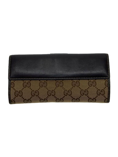 【中古】GUCCI◆長財布_ハートプレート_GGキャンバス/キャンバス/BRW/レディース【服飾雑貨他】 【中古】GUCCI◆長財布_ハートプレート_GGキャンバス/キャンバス/BRW/レディース【服飾雑貨他】