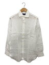 【中古】POLO RALPH LAUREN◆リネン長袖シャツ/--/リネン/WHT/02000000647【メンズウェア】