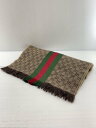 【中古】GUCCI◆マフラー/ウール/総柄/メンズ/1473514G704【服飾雑貨他】