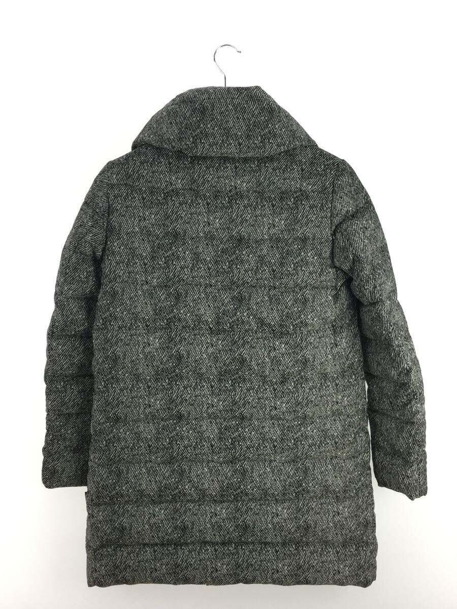 【中古】MONCLER◆ロングダウンジャケット/1/ナイロン/GRY/総柄/A20934937900 57614//【レディースウェア】