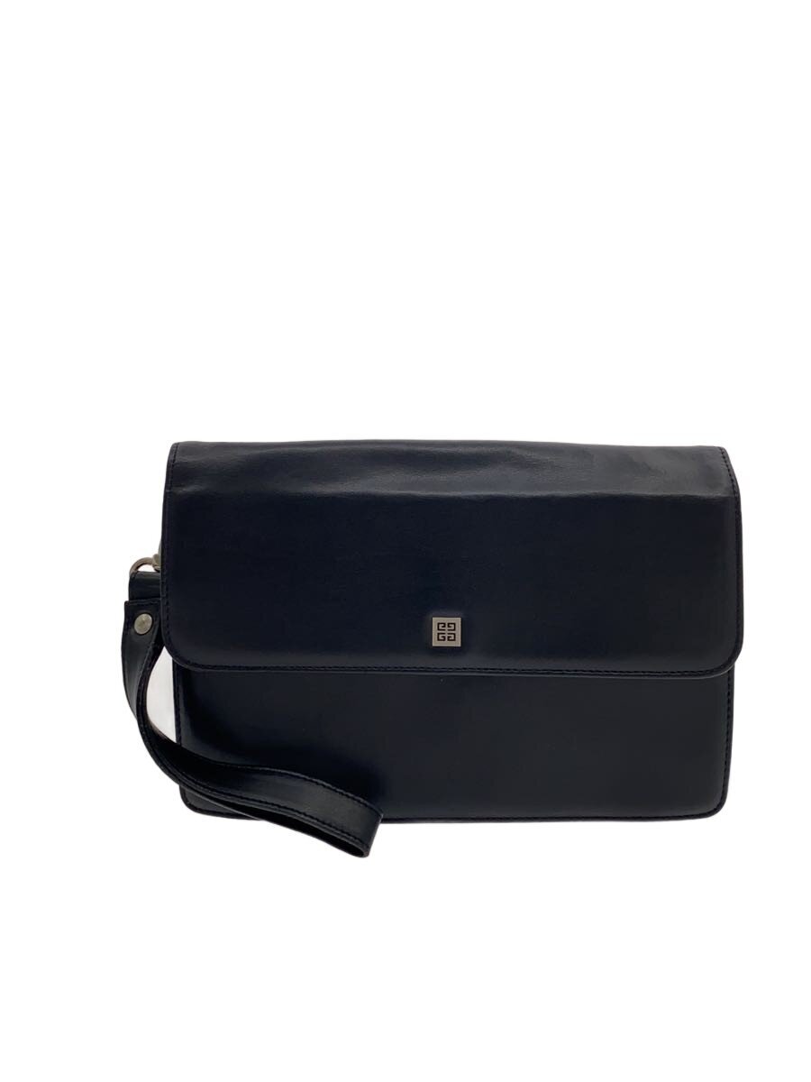 Under Arm Handbags, Pouches - 【中古】GIVENCHY◆クラッチバッグ/レザー/BLK/無地//【バッグ】