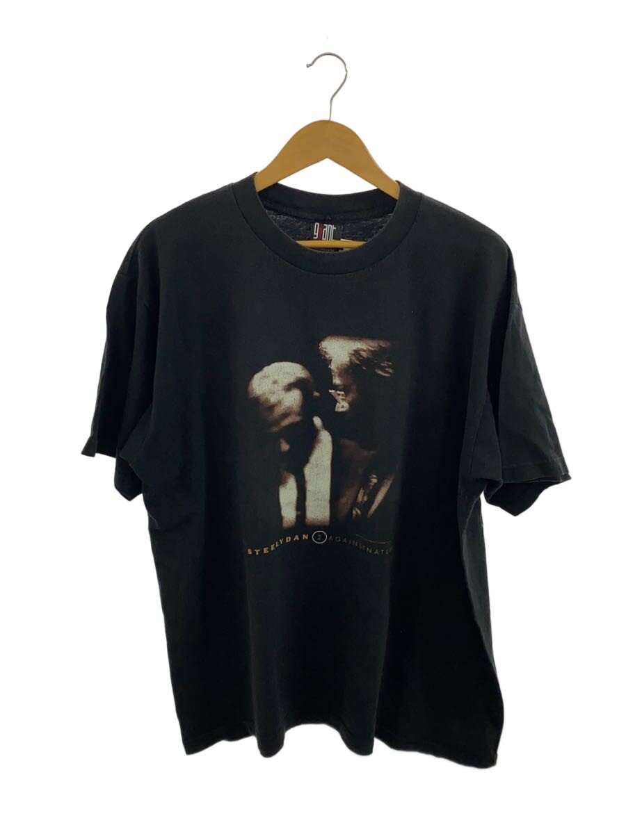 【中古】giant◆00s/STEELY DAN 2 AGAINSTANATURE/Tシャツ/2000/XL/コットン/BLK//【メンズウェア】