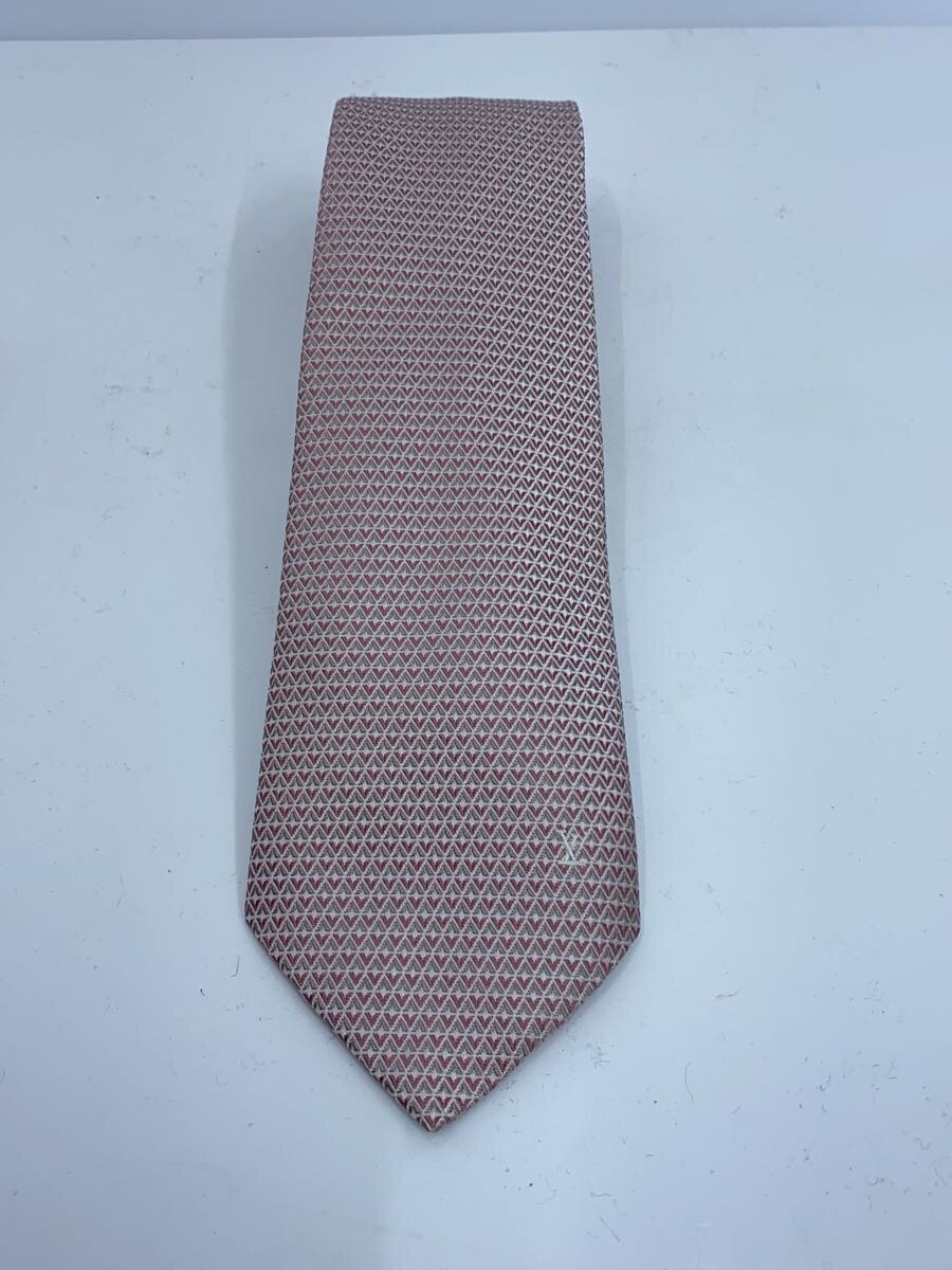 LOUIS VUITTON - 【中古】LOUIS VUITTON◆クラヴァット・ダイヤモンドブイ8CM/シルク/PNK/総柄/メンズ【服飾雑貨他】