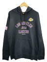 【中古】mitchell&ness◆パーカー/L/コットン/BLK/BA4CM【メンズウェア】