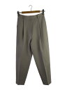 【中古】CLANE◆ROUNDED LINE TUCK PANTS/2/ポリエステル/14110-7262【レディースウェア】