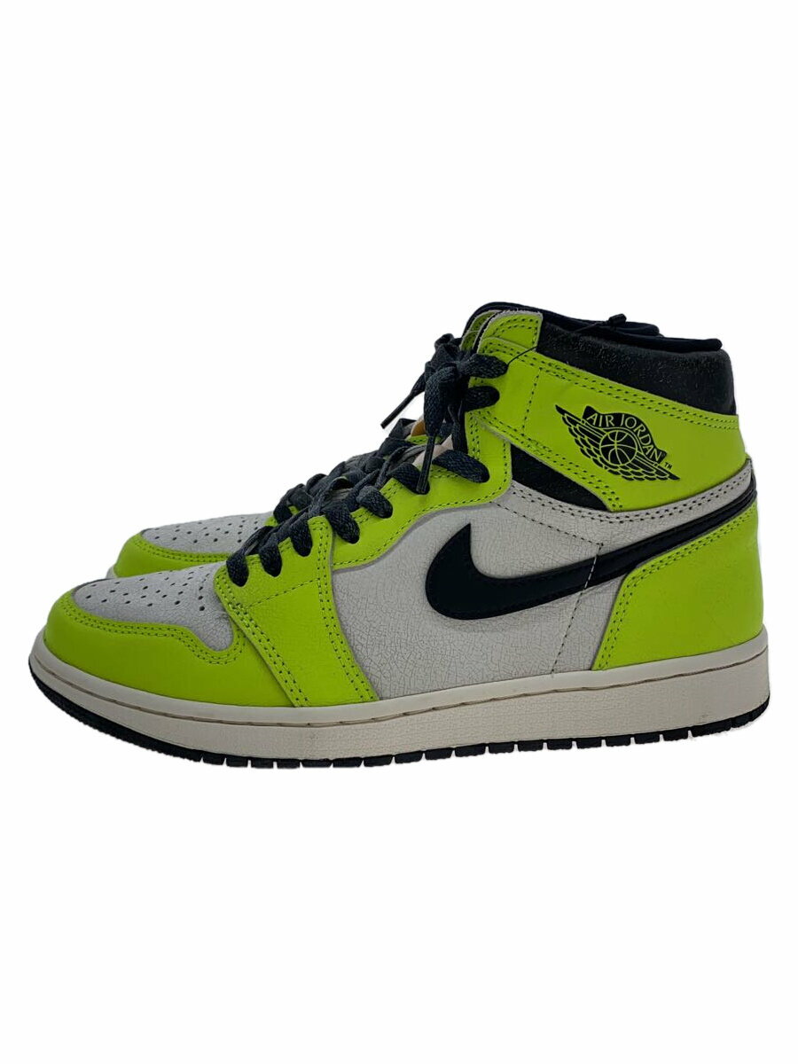 【中古】NIKE◆AIR JORDAN 1 RETRO HIGH OG_エアジョーダン 1 レトロ ハイ OG/26.5cm/YLW【シューズ】