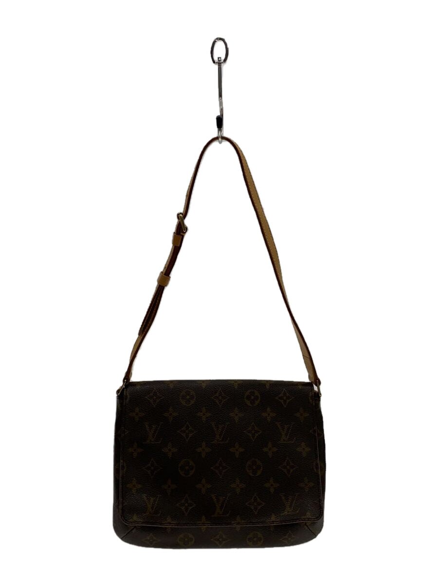 【中古】LOUIS VUITTON◆ミュゼット・タンゴ_モノグラム・キャンバス_ショートショルダー_BRW/PVC/BRW【バッグ】