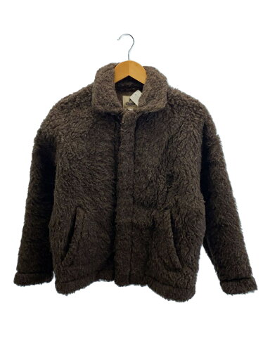 【中古】COLD BREAKER◆ボアライダース/ブルゾン/XS/ウール/BRW/無地【レディースウェア】 【中古】COLD BREAKER◆ボアライダース/ブルゾン/XS/ウール/BRW/無地【レディースウェア】