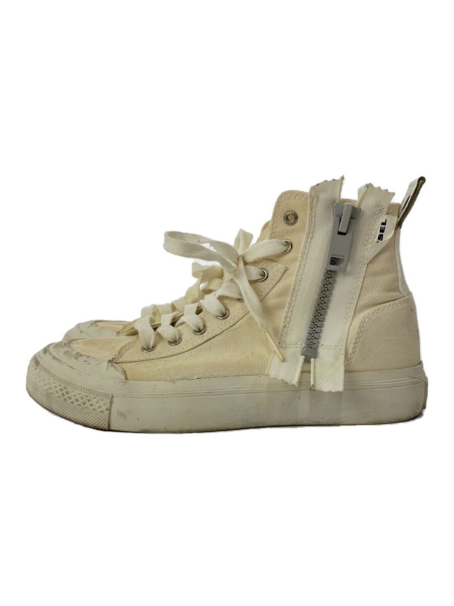 【中古】DIESEL◆ハイカットスニーカー/24cm/アイボリー/S-ASTICO MID ZIPD0630006980D【シューズ】