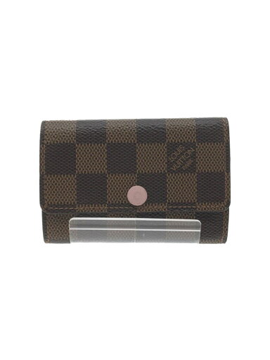 【中古】LOUIS VUITTON◆ミュルティクレ6_ダミエ・エベヌ_BRW/--/BRW/レディース【服飾雑貨他】 【中古】LOUIS VUITTON◆ミュルティクレ6_ダミエ・エベヌ_BRW/--/BRW/レディース【服飾雑貨他】
