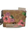 【中古】COACH◆財布/PVC/BRW/花柄/レディース/L1983【服飾雑貨他】