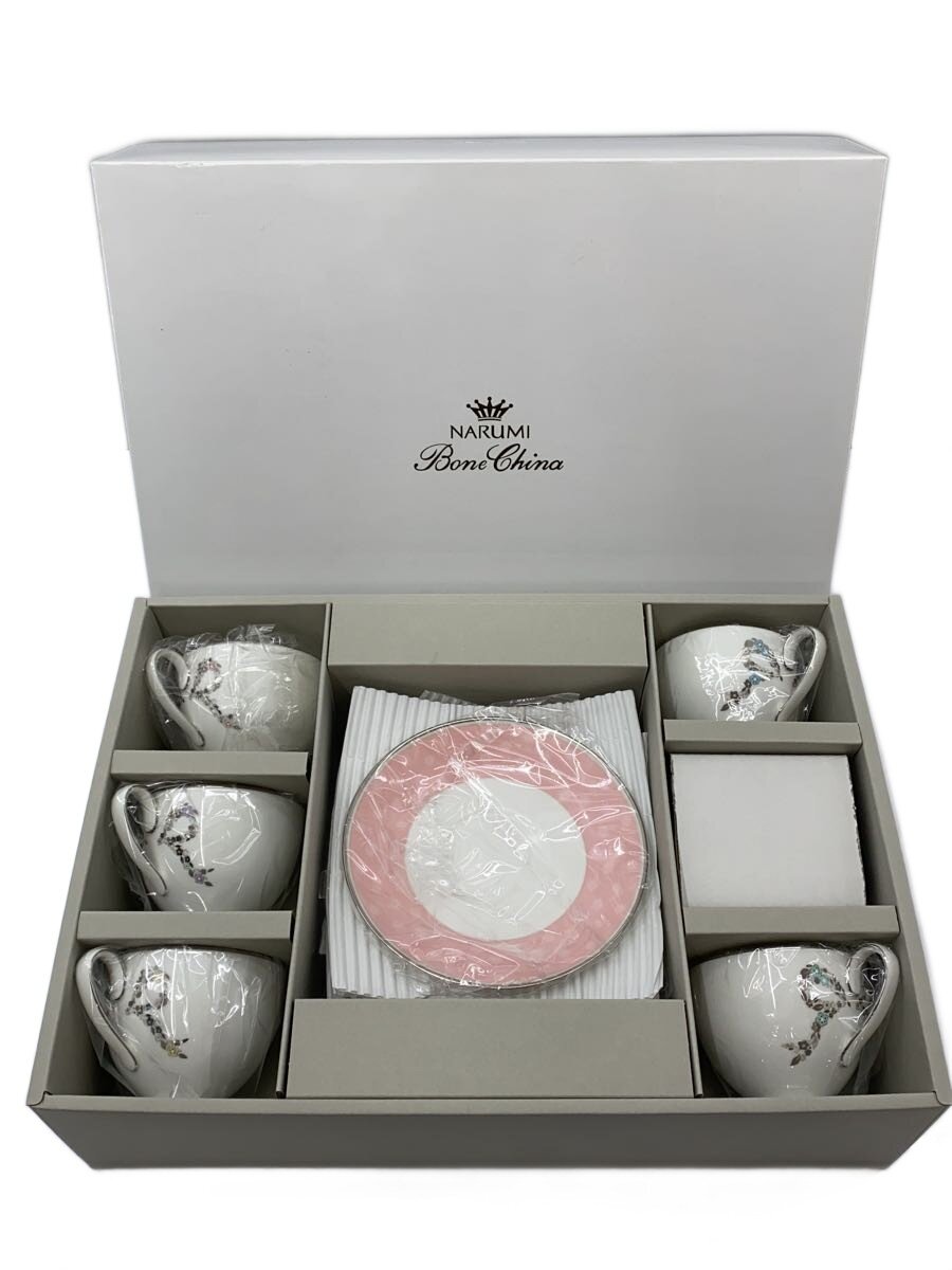 【中古】NARUMI◆カップ&ソーサー/10点セット/マルチカラー【キッチン用品】
