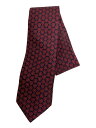 【中古】HERMES◆ネクタイ/シルク/RED/総柄/メンズ【服飾雑貨他】(4)