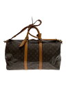 【中古】LOUIS VUITTON◆キーポル・バンドリエール50_モノグラム・キャンバス_BRW/PVC/ブラウン【バッグ】