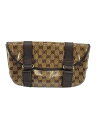 【中古】GUCCI◆ウエストバッグ_GGクリスタル/PVC/BRW/総柄【バッグ】