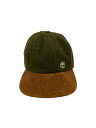 【中古】Timberland◆90s/スウェード切り替え/キャップ/ウール/KHK/メンズ【服飾雑貨他】