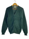 【中古】カーディガン(厚手)/M/ウール/GRN/無地//【メンズウェア】