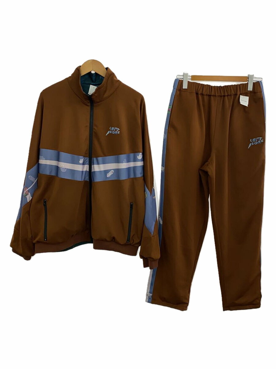【中古】Left Alone◆21AW/リバーシブルジャケット/トラックパンツ/セットアップ/XL/ポリエステル/ブラウン//【メンズウェア】