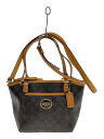 【中古】COACH◆トートバッグ_シグネーチャー/PVC/BRW/総柄【バッグ】