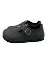 【中古】BIRKENSTOCK◆LONDON BS BLACK/シューズ/US7/BLK/レザー/166541【シューズ】