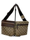 【中古】GUCCI◆ウエストバッグ/PVC/BRW/28566【バッグ】