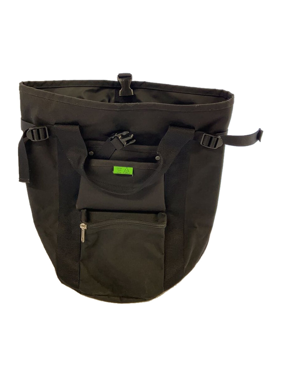 【中古】PORTER◆UNION/ユニオン/リュック/キャンバス/ブラック【バッグ】