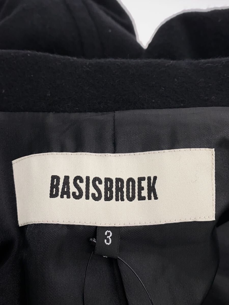 【中古】Basis broek◆ダブルチェスター/マキシコート/チェスターコート/3/ウール/BLK【メンズウェア】 jumblestore-38087661 2nd STREET 楽天市場店 サンプル画像3