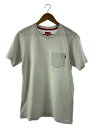 【中古】Supreme◆S/S Pocket Tee/S/コットン/ホワイト【メンズウェア】