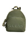 【中古】GUESS◆リュック/PVC/KHK【バッグ】