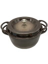 【中古】Vermicular◆鍋/容量:3.5L/サイズ:22cm/GRY【キッチン用品】