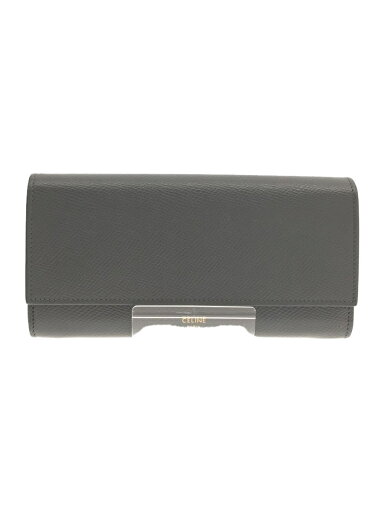 【中古】CELINE◆長財布/レザー/グレー/無地/レディース/セリーヌ【服飾雑貨他】 【中古】CELINE◆長財布/レザー/グレー/無地/レディース/セリーヌ【服飾雑貨他】