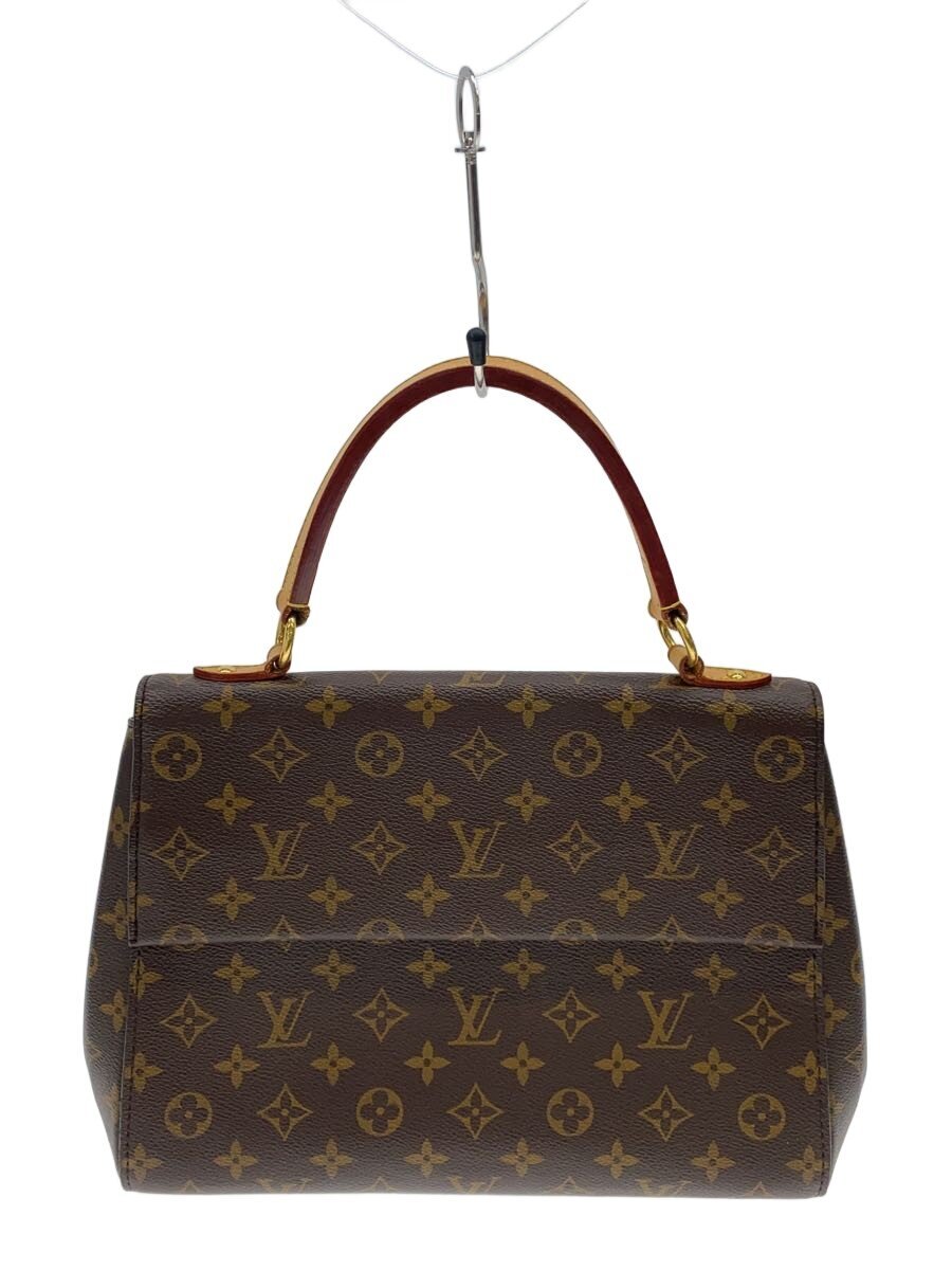 LOUIS VUITTON◆クリュニーBB_モノグラム・キャンバス_マロン×フューシャ/PVC/BRW