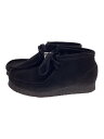 【中古】Clarks◆WALLABEE/シューズ/23.5cm/BLK/スウェード【シューズ】