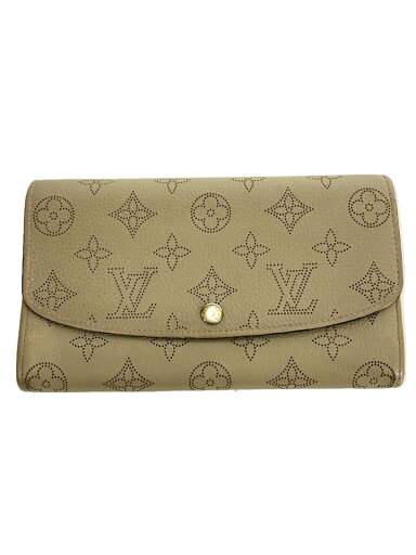 【中古】LOUIS VUITTON◆ポルト・フォイユ・イリス_マヒナ_BEG_ガレ/レザー/BEG/メンズ【服飾雑貨他】 【中古】LOUIS VUITTON◆ポルト・フォイユ・イリス_マヒナ_BEG_ガレ/レザー/BEG/メンズ【服飾雑貨他】