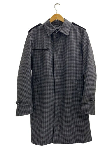 【中古】SHIPS◆トレンチコート/L/ウール/BLK/千鳥格子/114-12-1731 60177【メンズウェア】 【中古】SHIPS◆トレンチコート/L/ウール/BLK/千鳥格子/114-12-1731 60177【メンズウェア】