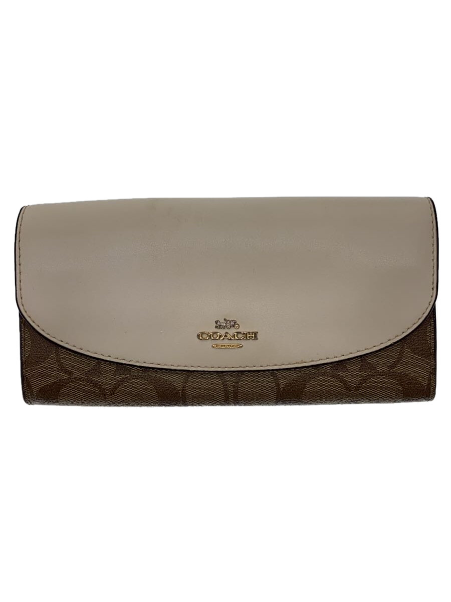 【中古】COACH◆長財布/ブラウン/レディース/F54022【服飾雑貨他】