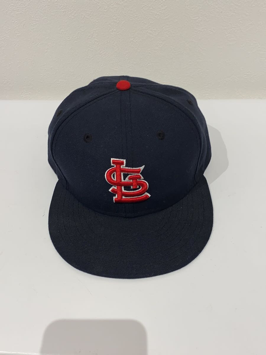 【中古】NEW ERA◆キャップ/7 5/8/コットン/NVY/無地/メンズ【服飾雑貨他】