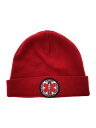 【中古】Supreme◆HYSTERIC GLAMOUR 17AW BEANIE/FREE/アクリル/RED/メンズ【服飾雑貨他】