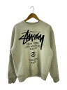 【中古】STUSSY◆2022AW WORLD TOUR CREW SWEAT/M/コットン/GRY/3913713【メンズウェア】