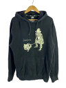 【中古】yohji yamamoto POUR HOMME◆パーカー/XXL/コットン/BLK/無地/HX-T85-985/毛羽立ち//【メンズウェア】