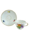 【中古】Meissen◆カップ&ソーサー/2点セット/WHT【キッチン用品】