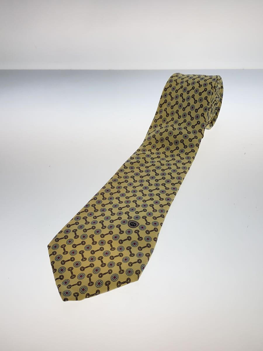 【中古】GUCCI◆ネクタイ/シルク/IVO/ドット/メンズ【服飾雑貨他】