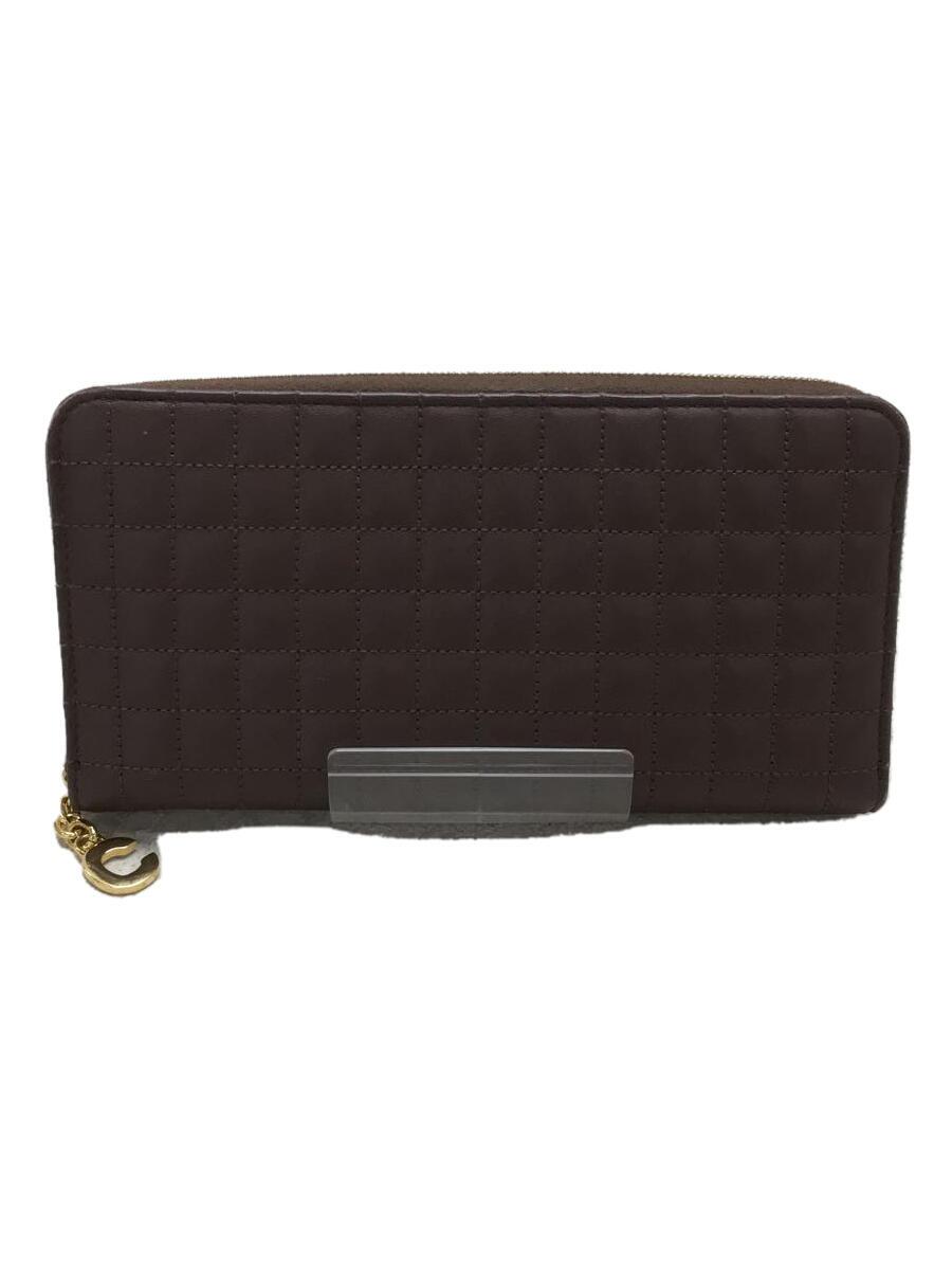 【中古】CELINE◆長財布/BRW/Cチャーム【服飾雑貨他】
