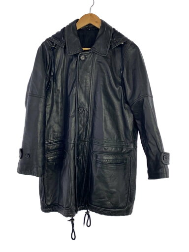 【中古】レザージャケット・ブルゾン/M/羊革/BLK【メンズウェア】 【中古】レザージャケット・ブルゾン/M/羊革/BLK【メンズウェア】