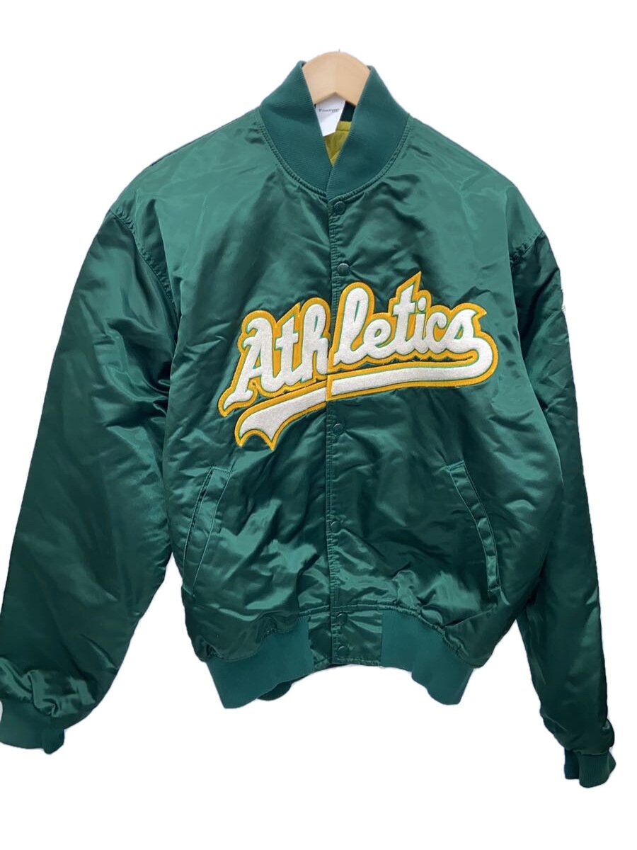 Rakuten - 【中古】STARTER◆athletics/90s/USA製/スタジャン/Diamond collection/XL/ナイロン/GR【メンズウェア】