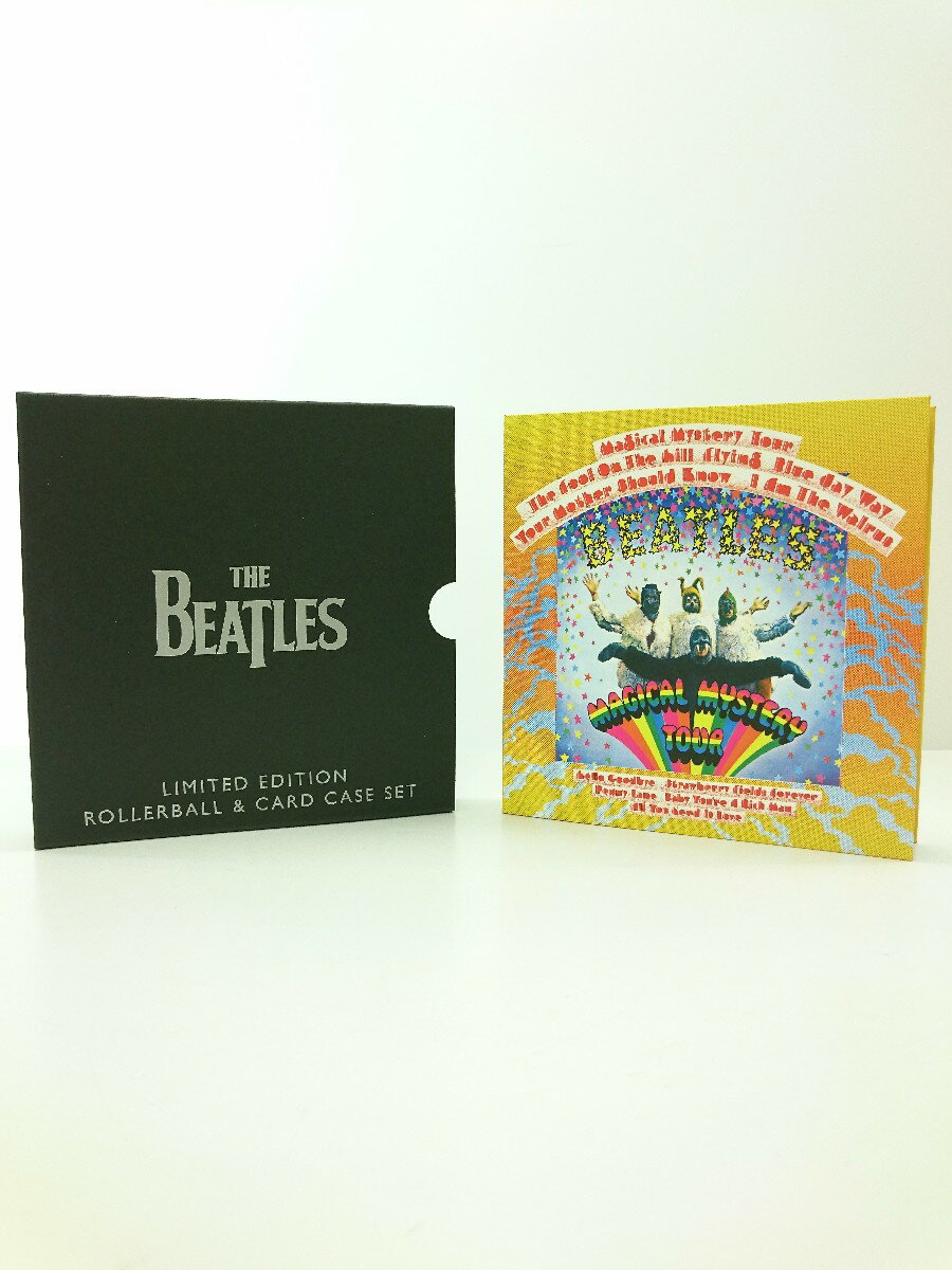 【中古】THE BEATLES ビートルズ ローラーボールペン&カードケースセット マジカルミステリーツアー【インテリア小物・日用雑貨】