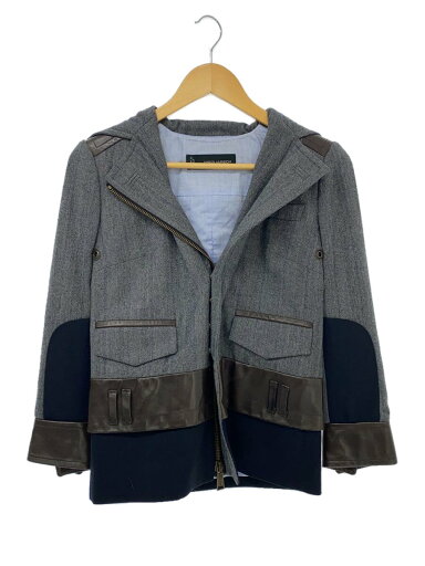 【中古】DSQUARED2◆ブルゾン/S/ウール/GRY/無地/75BN026740765【メンズウェア】 【中古】DSQUARED2◆ブルゾン/S/ウール/GRY/無地/75BN026740765【メンズウェア】