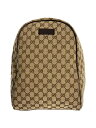 【中古】GUCCI◆リュックサック_GGキャンバス/キャンバス/BEG【バッグ】